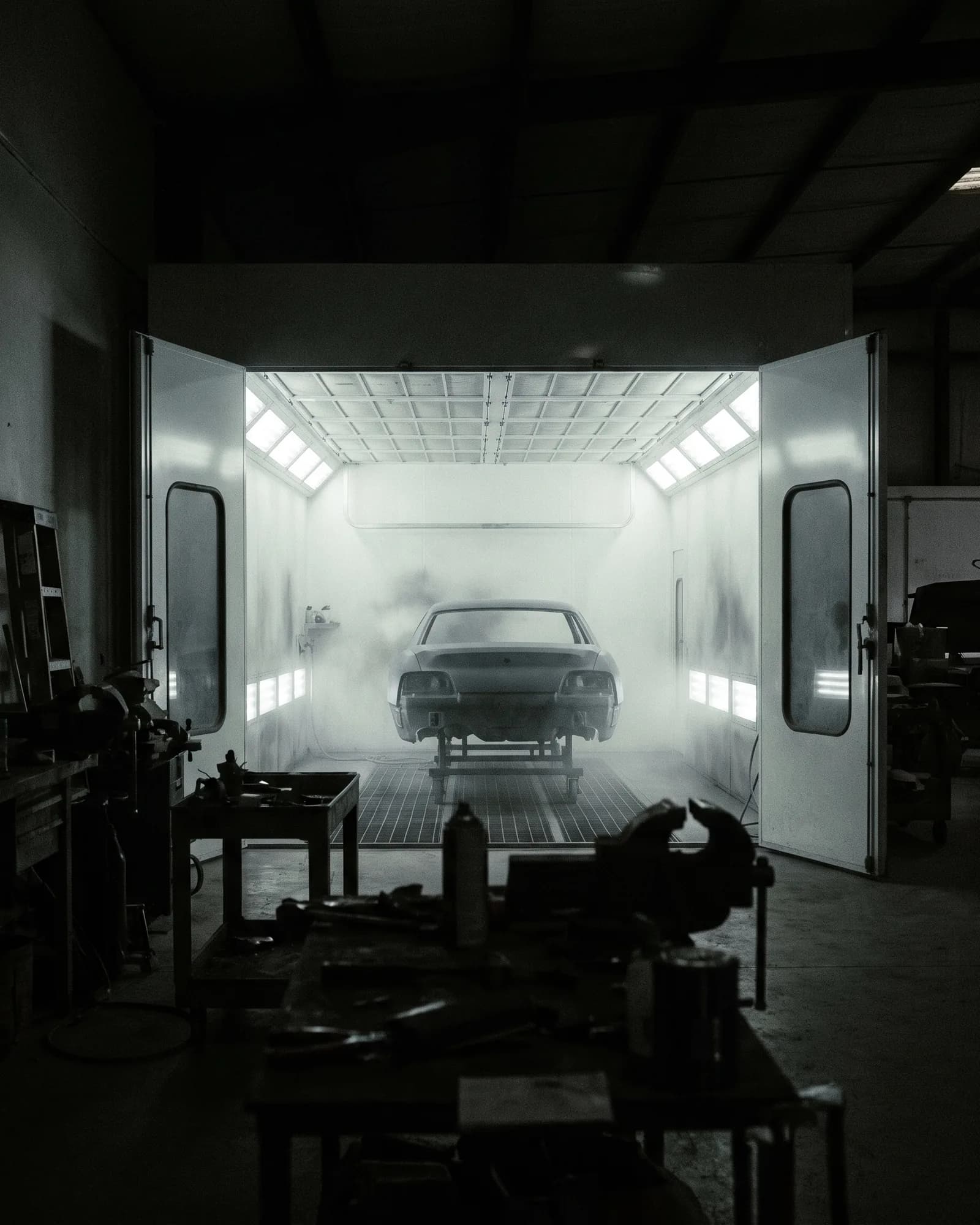 Our own paint booth