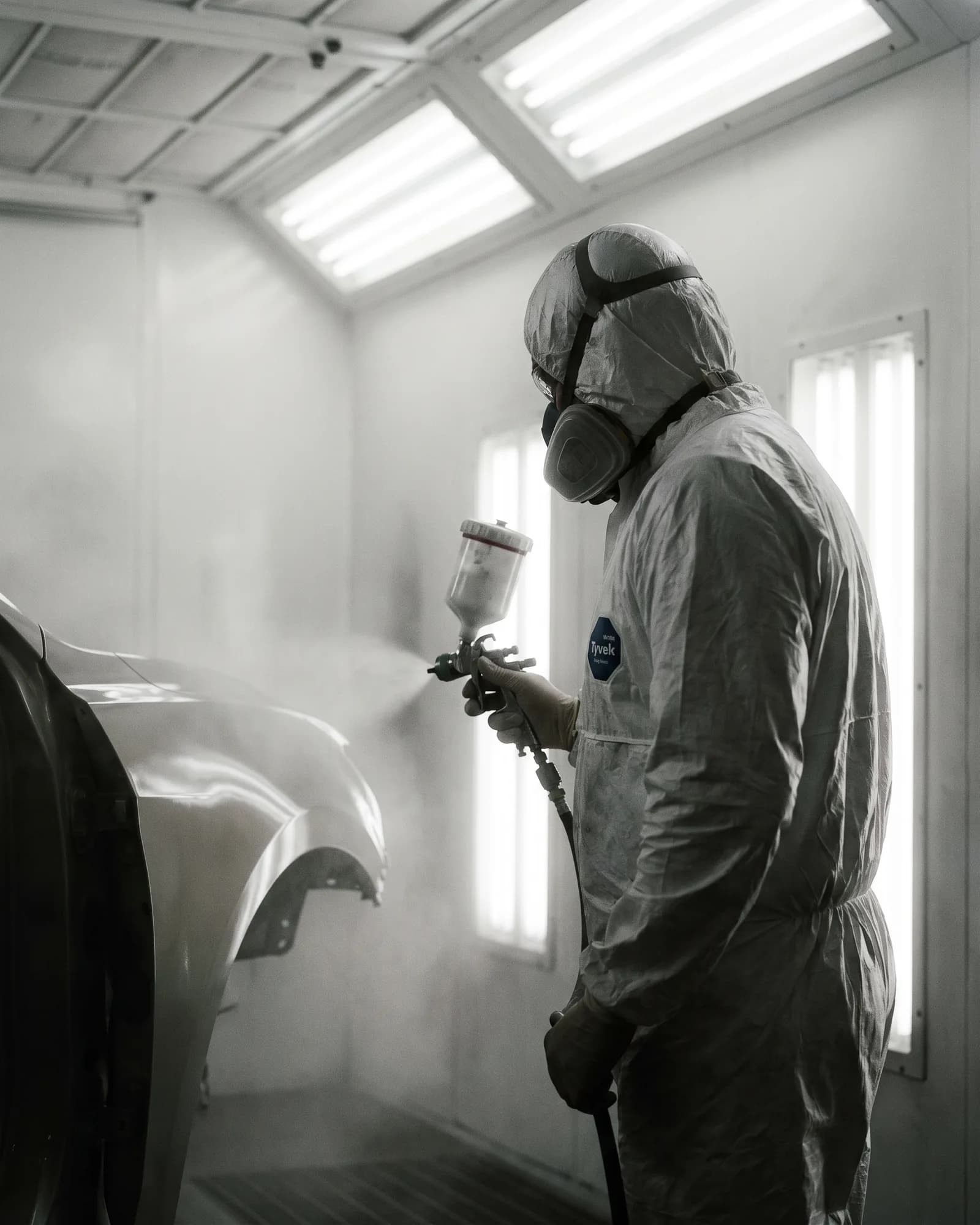 Our own paint booth